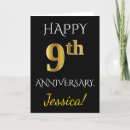 Search for black and gold anniversary cards Elegant