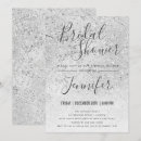 Search for silver glitter bridal shower invitations Chic