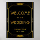 Search for great gatsby welcome signs Black and gold