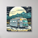 Search for full moon canvas prints Black