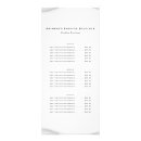 Search for spa menu rack cards Elegant