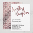 Search for rose gold typography invitations Elopement