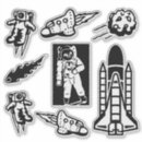 Search for rocket science stickers Space
