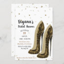 Search for high heel shoes bridal shower invitations Gold