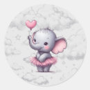 Search for elephant baby shower stickers Girl
