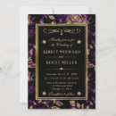 Search for purple and rose gold wedding invitations Glitter