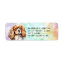 Search for cavalier king charles spaniel return address labels Cute