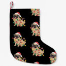 Search for pug christmas stockings Xmas