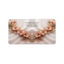 Search for peach floral return address labels Stylish