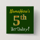 Search for 5th birthday badges 5 years old