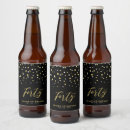 Search for 40th birthday beer labels Black