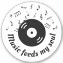 Search for black white music stickers Vintage