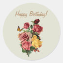 Search for vintage rose birthday stickers Floral