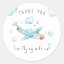 Search for airplane baby shower stickers Up up and away