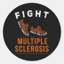 Search for multiple sclerosis ribbon stickers Warrior
