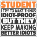 Search for funny university stickers School