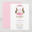 Search for horses invitations Pink