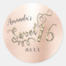 Search for metallic rose gold stickers Sparkly