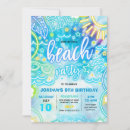 Search for neon beach invitations Neon pool party