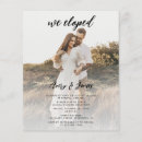 Search for elopement celebration invitations Elegant