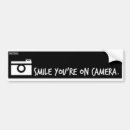 Search for camera bumper stickers Smile you're on camera