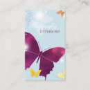 Search for blue butterfly business cards Spa