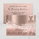 Search for rose gold dress invitations Diamond