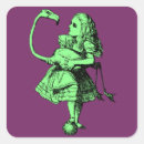 Search for vintage flamingo stickers Alice in wonderland