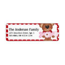 Search for cute valentines day return address labels Red