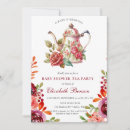 Search for shabby chic tea party invitations Romantic teapot teacup china