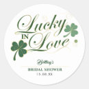 Search for lucky shamrock clover stickers Green and gold