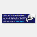 Search for meme bumper stickers Driving