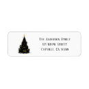 Search for funny christmas return address labels Retro