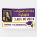 Search for purple and gold graduation banners Graduate