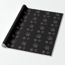 Search for pink and silver wrapping paper Snowflakes