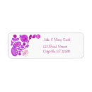 Search for fashion designer return address labels Floral