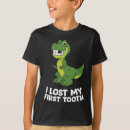 Search for first tooth tshirts Dinosaur