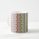 Search for olive brown mugs Geometric pattern
