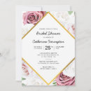 Search for geometric frame invitations White flowers