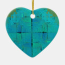 Search for heart shaped christmas tree decorations Green