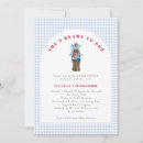 Search for shes about to pop baby shower invitations Retro