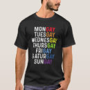 Search for days of the week tshirts Fashion