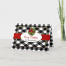 Search for red ribbon christmas cards Black and white