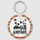 Search for cute pandas round key rings Red