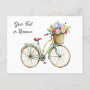 Search for bicycle basket postcards Garden