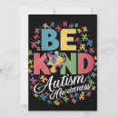 Search for autism awareness cards Be kind