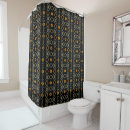 Search for orange stripes shower curtains Black