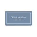 Search for blue return address Minimalist