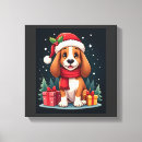 Search for santa canvas prints Dog