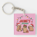 Search for cute holiday square key rings Birthday